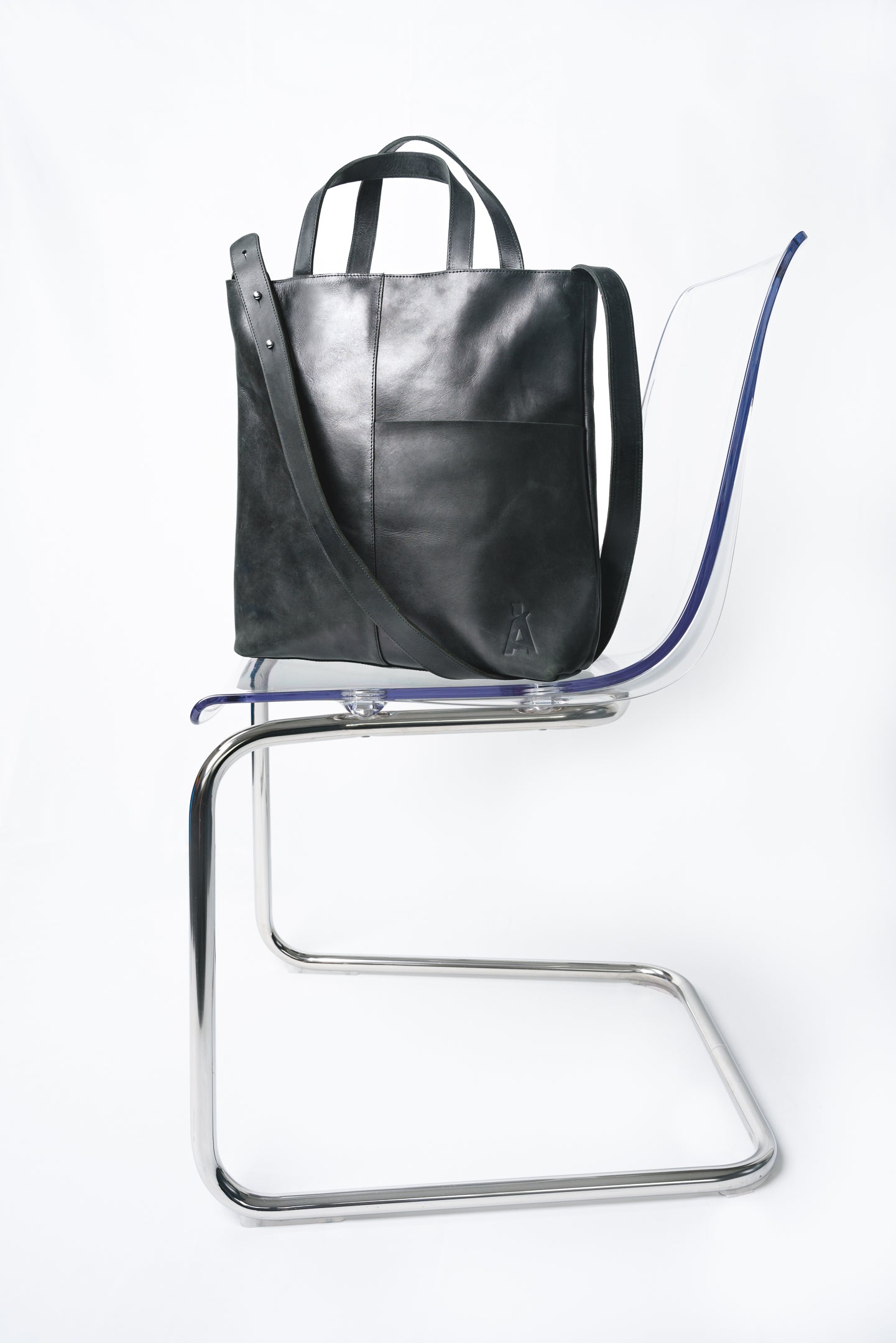 Smalls Black - Leather Shopper