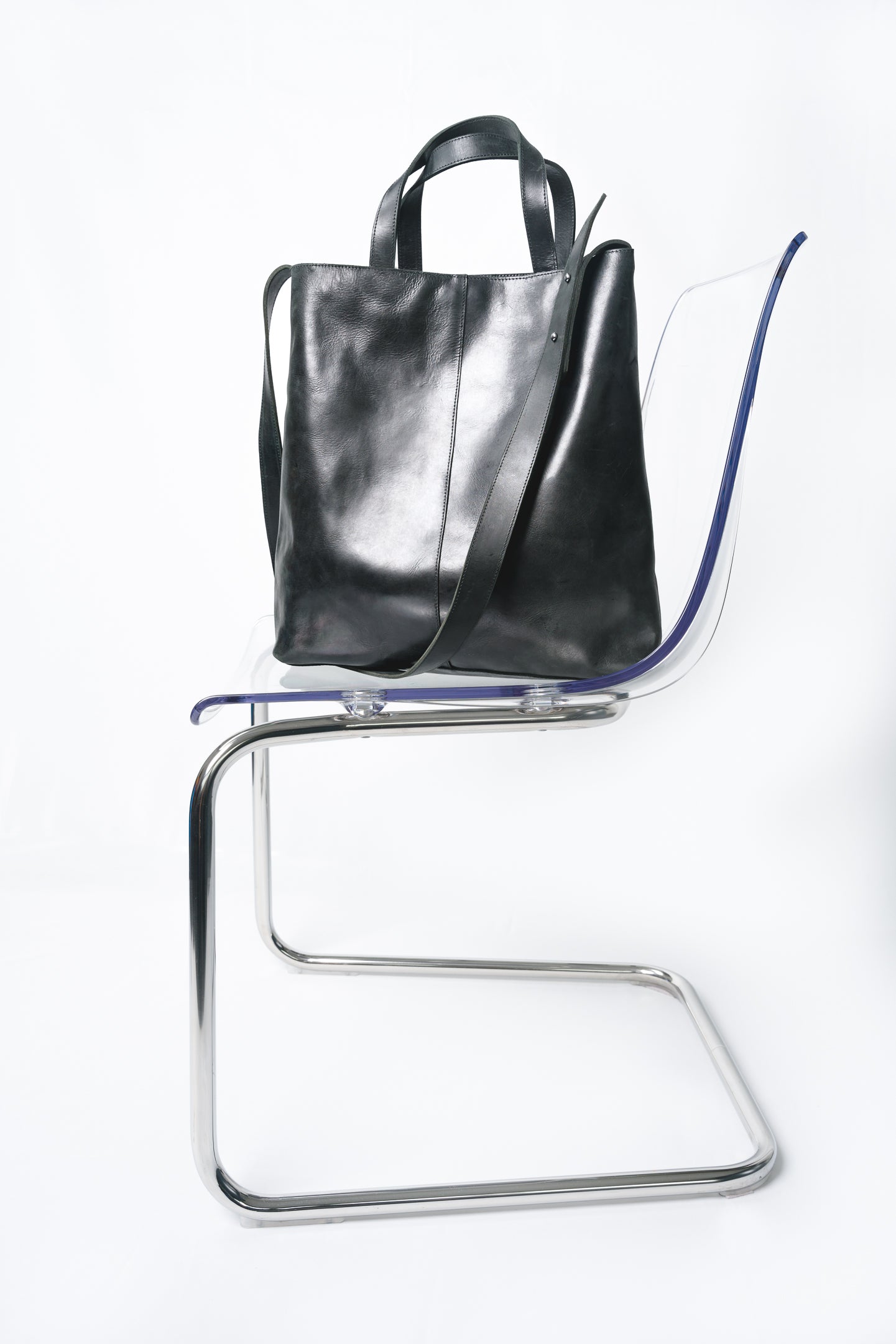 Smalls Black - Leather Shopper