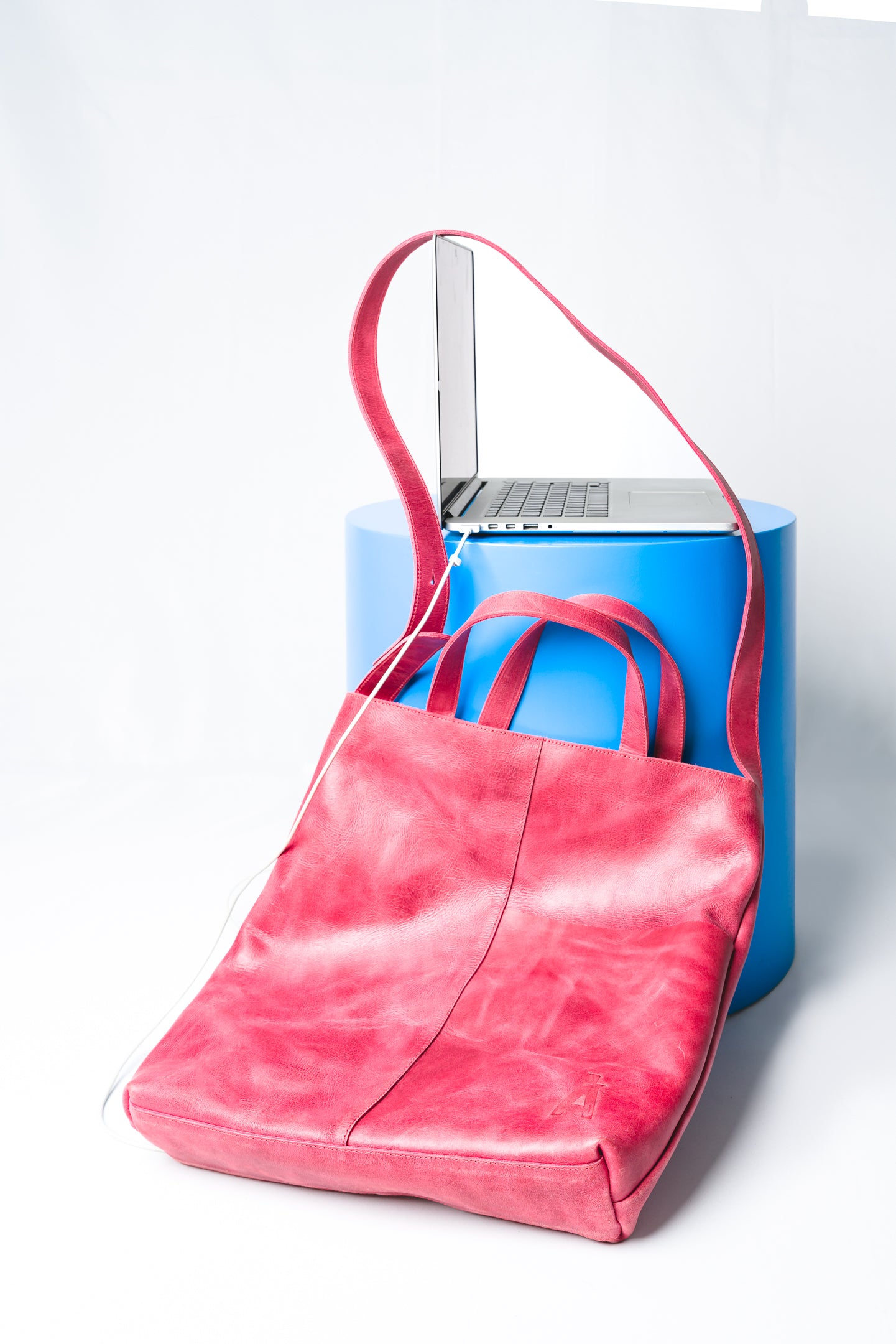 Smalls Red - Leather Shopper