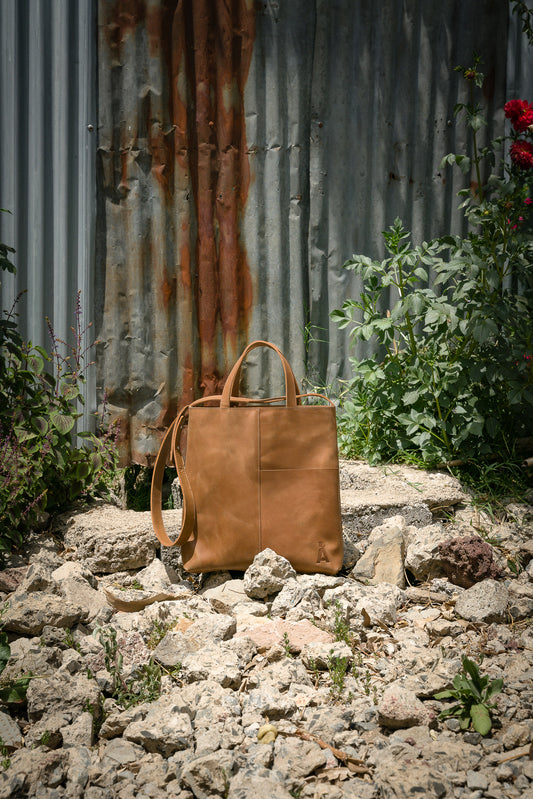 Smalls Brown - Leather Shopper